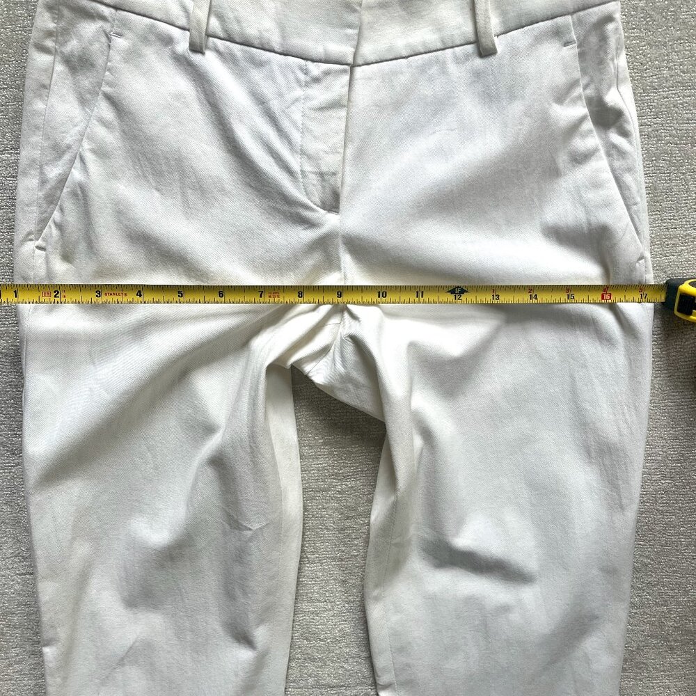 Theory Cotton/Casual White Cropped Pants Size 0 - Picture 8 of 8